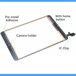 Nouveau Pour iPad Mini 1 2 Mini2 A1454 A1432 A1490 A1491 Ã‰cran Tactile IC CÃ¢ble de Bouton Ã€ La Maison D'affichage Ã€ CRISTAUX LIQUIDES D'affichage ExtÃ©rieur Panneau de NumÃ©riseur Remplacer small picture n° 3