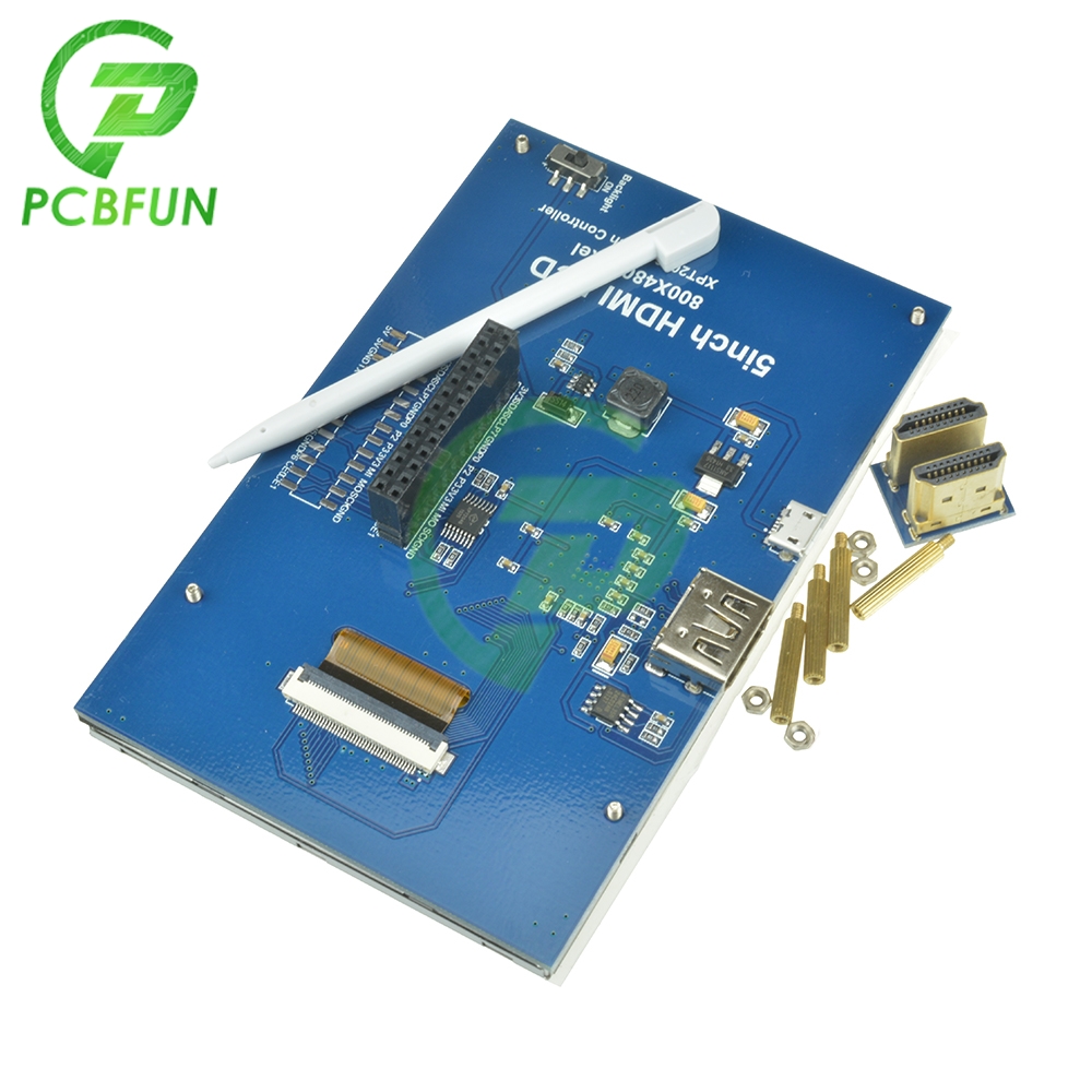 Ã‰cran tactile LCD TFT 5 pouces 840X480 HDMI, Module de protection pour Raspberry Pi 800 Ã— 480, haute rÃ©solution n° 3