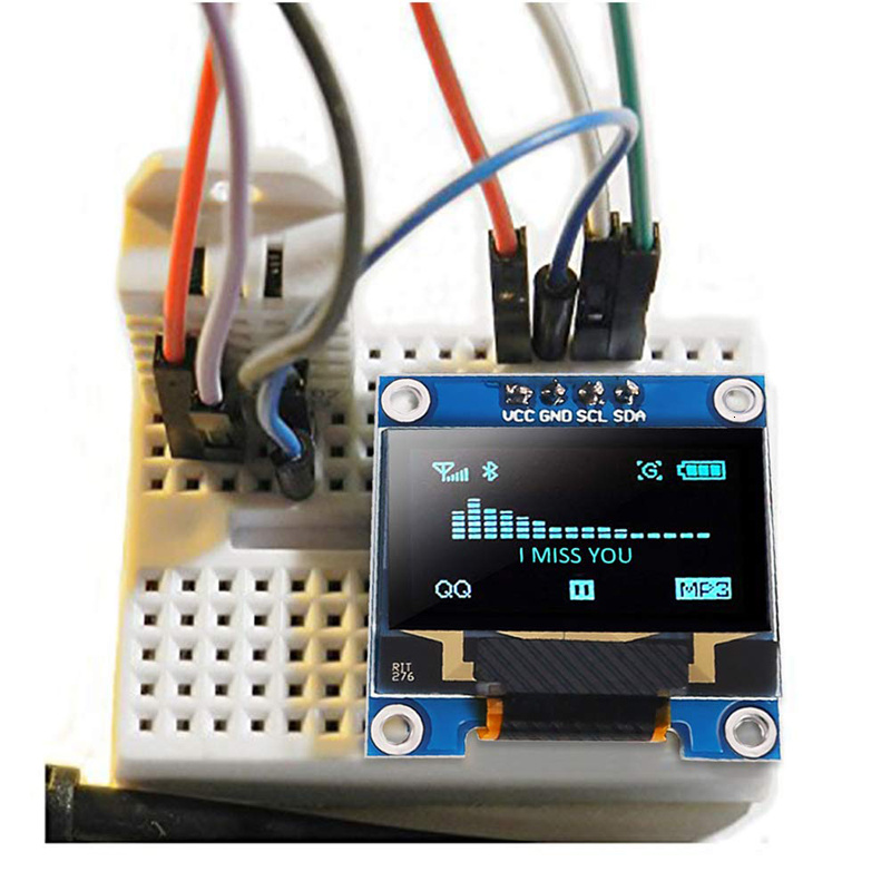 Ã‰cran LCD Raspberry Pi 4 pour Ardu37, 0.96 pouces, technologie Iic sÃ©rie jaune bleu 128x64 I2c Ssd1306 12864 n° 4