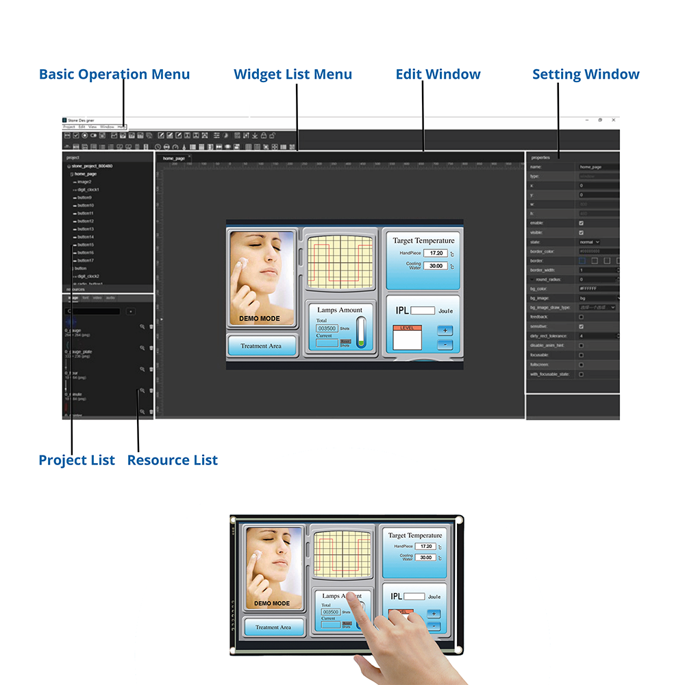 Module TFT Intelligent pour Ã©quipement environnemental, Ã©cran LCD de 3.5 pouces n° 5