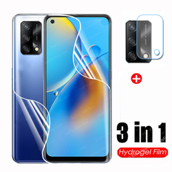 Film hydrogel 3 en 1 pour Oppo A74 A54 A94, protecteur d'Ã©cran et objectif d'appareil photo pour Oppo F19 Pro 5G A74, film de protection, pas de verre small picture n° 1