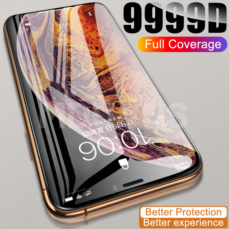 Film protecteur d'Ã©cran en verre trempÃ© 9999D, couverture complÃ¨te, pour iPhone 11 12 Pro XS Max X Poly 12 mini 8 7 6 6S Plus n° 1