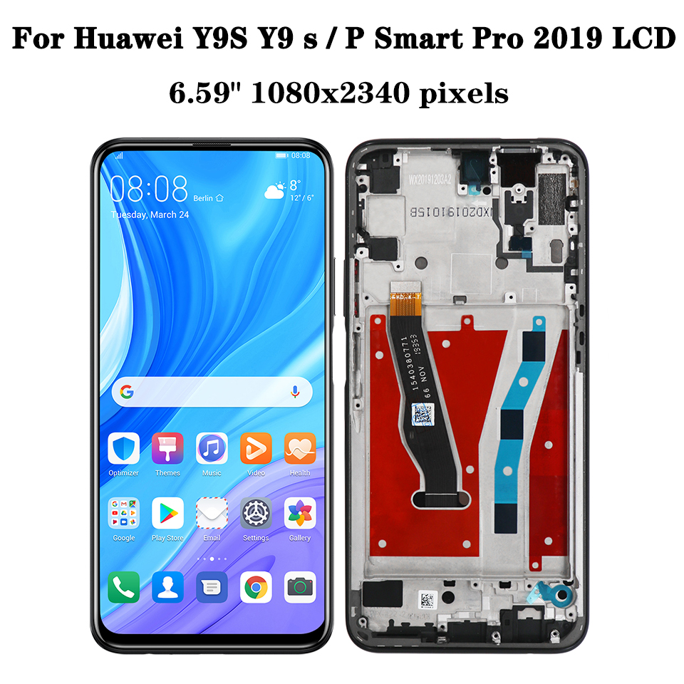 Ensemble Ã©cran tactile Lcd, 6.59 pouces, pour Huawei Y9s STK-L21 L22 LX3 s / P Smart Pro 2019 n° 4