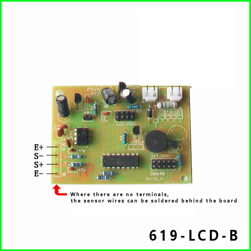 Circuit imprimÃ© de puce de carte mÃ¨re de balance Ã©lectronique, accessoires d'affichage de mot rouge noir, fabriquÃ© en Chine, LED LCD n° 5