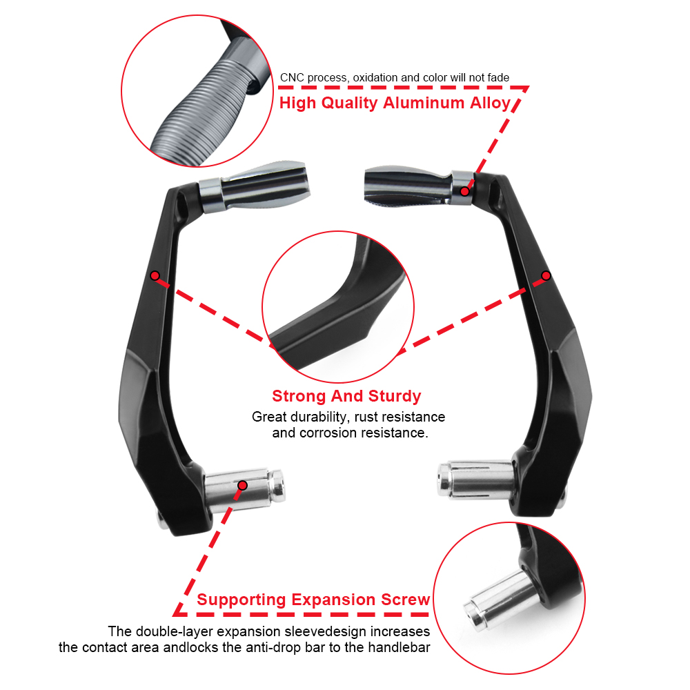 Garde de poignÃ©e de guidon de moto, extrÃ©mitÃ© + levier de frein et d'embrayage, adaptÃ© Ã  Aprilia RSV4 FACTORY 2009 2020 2021 n° 3