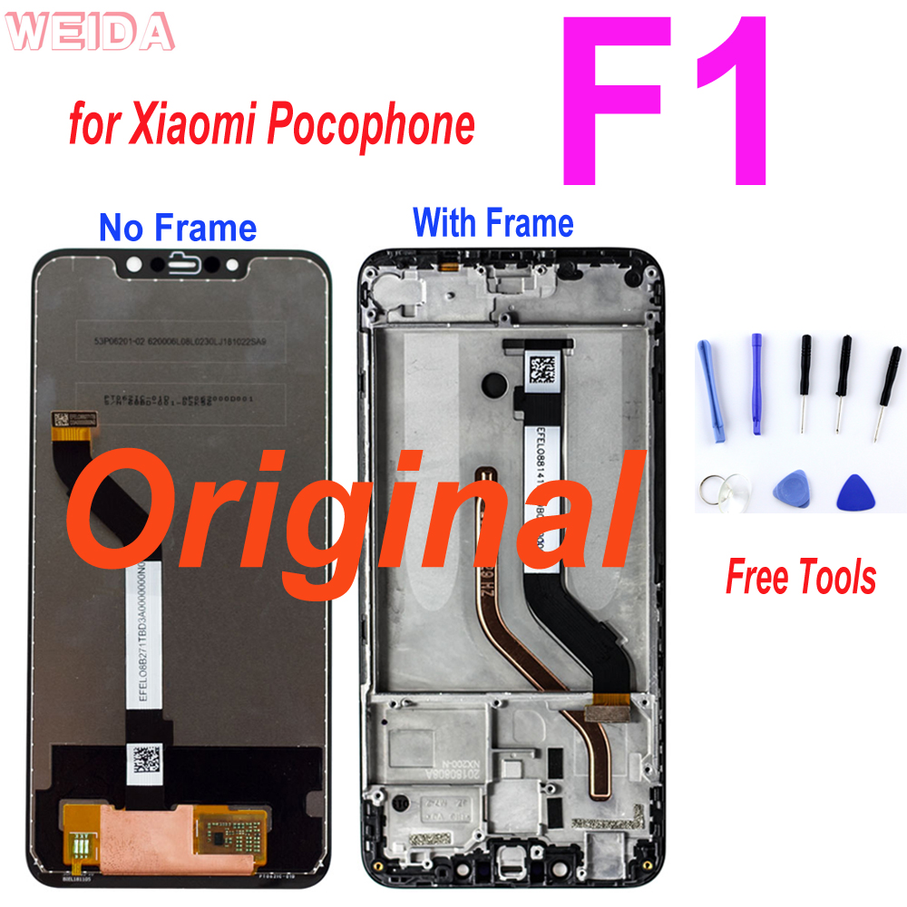 Ensemble Ã©cran tactile LCD avec chÃ¢ssis, 6.18 pouces, pour Xiaomi Pocophone F1, Original n° 1