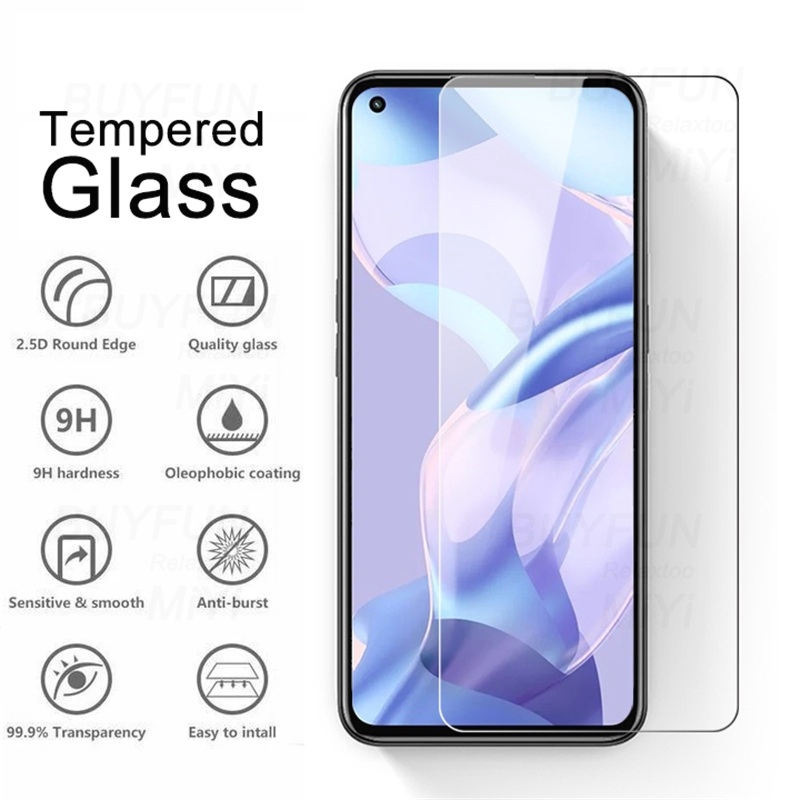 Verre de protection d'Ã©cran 9h pour Xiaomi Mi 11 Lite, film de protection, redÃ©marrage, lumiÃ¨re, 5G, NE, 3 piÃ¨ces n° 2