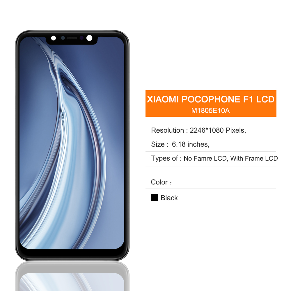 Ensemble Ã©cran tactile LCD de remplacement, 6.18 pouces, avec chÃ¢ssis, pour Xiaomi Pocophone F1, original n° 2