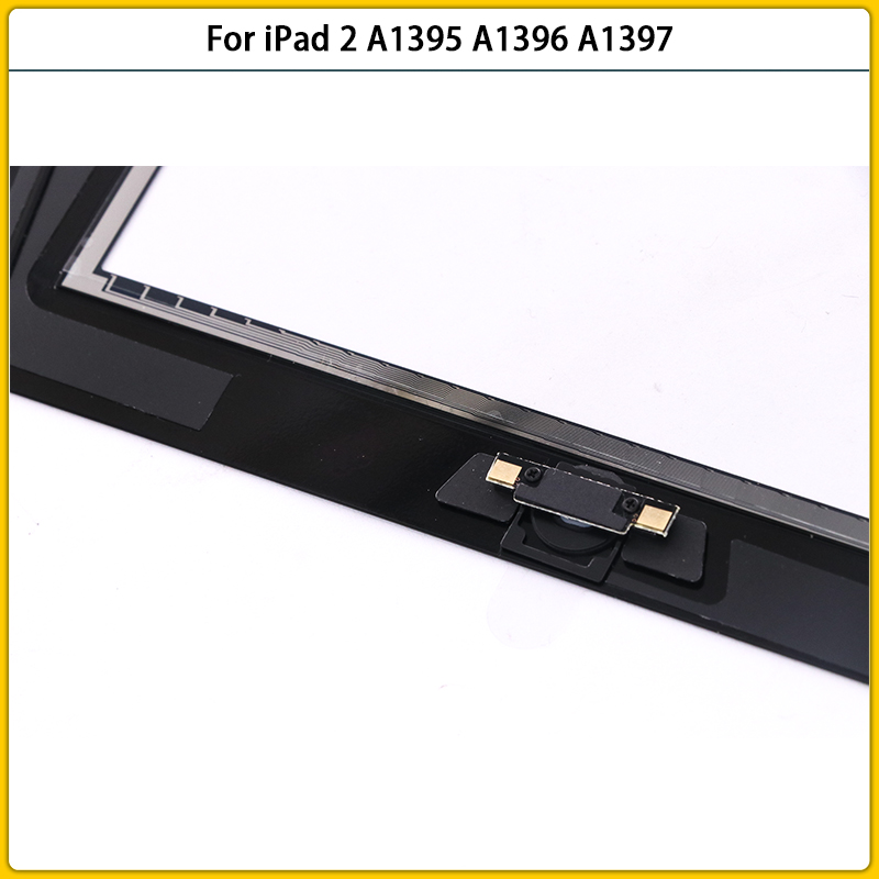 Pour iPad 2 A1395 A1396 A1397 Ã‰cran Tactile Digitizer Capteur Pour iPad 2 Ã‰cran Tactile LCD Avant En Verre ExtÃ©rieur Bouton Remplacer n° 5