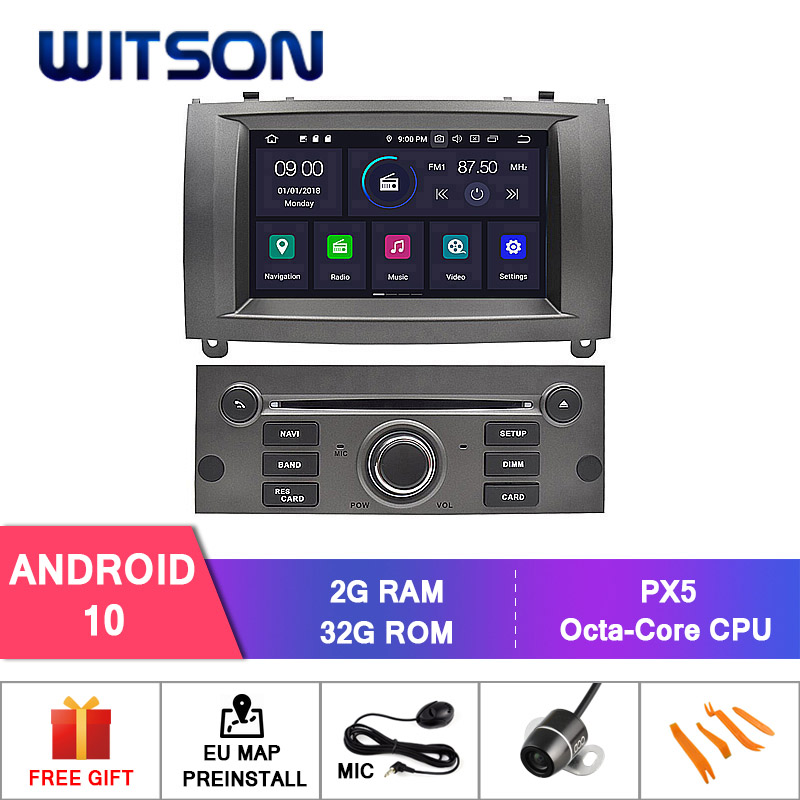 En stock! WITSON-Autoradio Android 12, navigation GPS, Ã©cran IPS, DVD de voiture sur mesure, inquiÃ©tude pour graduÃ© 407, 2004-2010, limitation stÃ©rÃ©o automatique n° 2