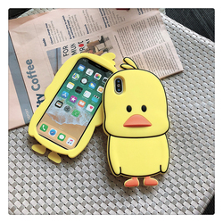 Coque de tÃ©lÃ©phone en silicone canard jaune mignon 3D, Ã©tuis de tÃ©lÃ©phone, dessin animÃ©, iPhone 5s SE 5C 6 6s 7 8 Plus X Poly Xs 12 Mini 11 13 14 Pro Max small picture n° 2