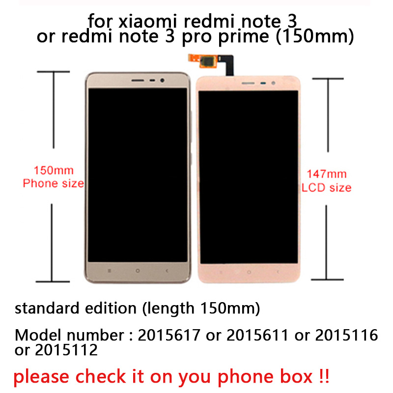 Ensemble Ã©cran tactile LCD avec chÃ¢ssis, 150mm, pour Xiaomi Redmi Note 3 Pro n° 2