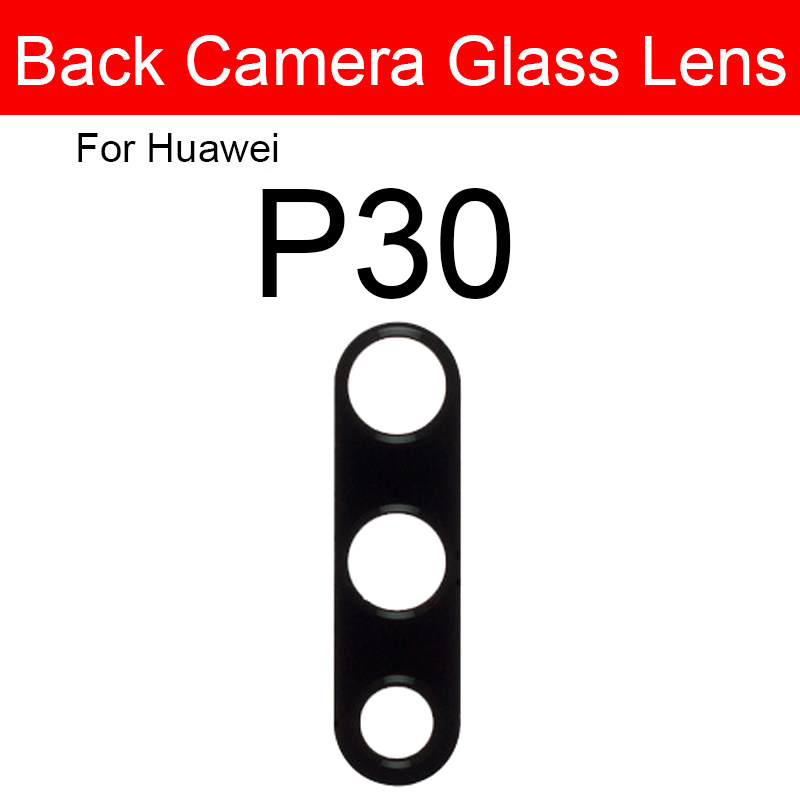 Dos Lentille En Verre Pour Huawei P20 P30 P40 Lite Pro Plus E 5G Verre Lentille ArriÃ¨re CamÃ©ra Lentille En Verre + Autocollant RÃ©paration PiÃ¨ces De Rechange n° 6