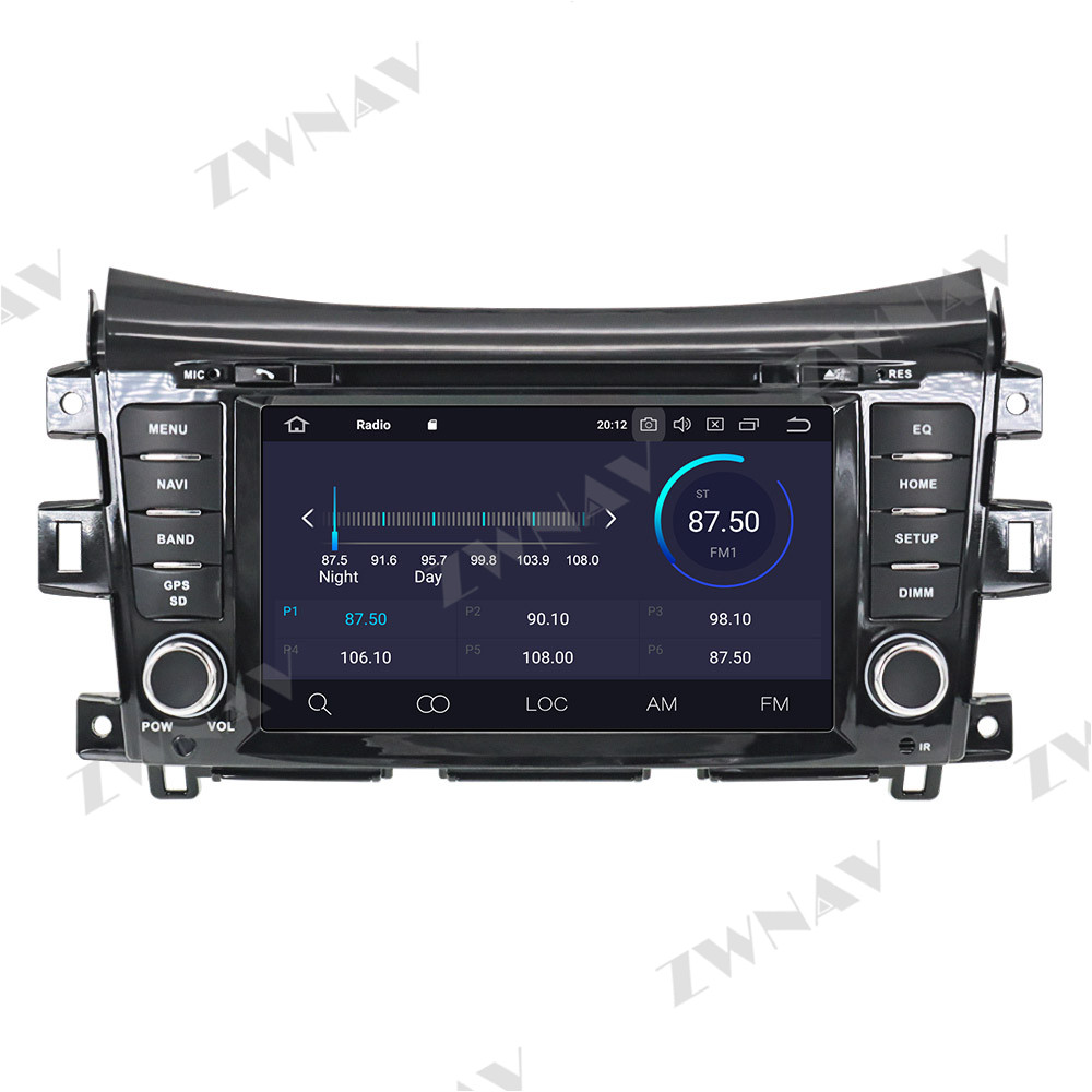 Autoradio NP300 Navara 2014 +, Android 10, 64 Go, Navigation GPS, Limitation, Lecteur n° 2