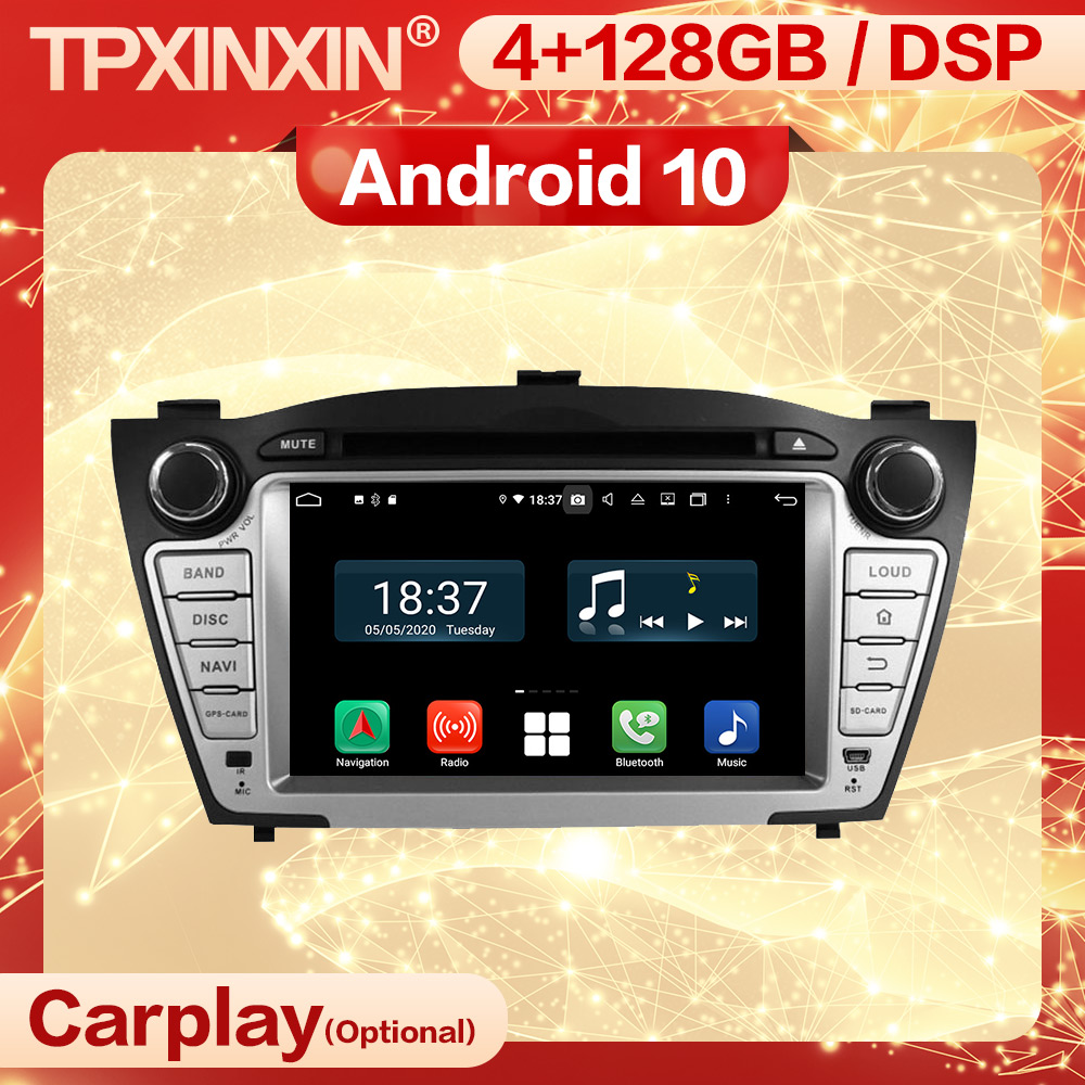 Autoradio Carplay Android, 2 Din, rÃ©cepteur stÃ©rÃ©o, Ã©cran, unitÃ© principale, enregistreur Audio, pour HYUNDAI IX35 (2009, 2010, 2011, 2012, 2013) n° 1