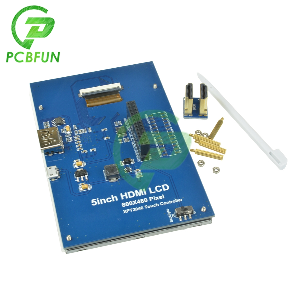 Ã‰cran tactile LCD TFT 5 pouces 840X480 HDMI, Module de protection pour Raspberry Pi 800 Ã— 480, haute rÃ©solution n° 2