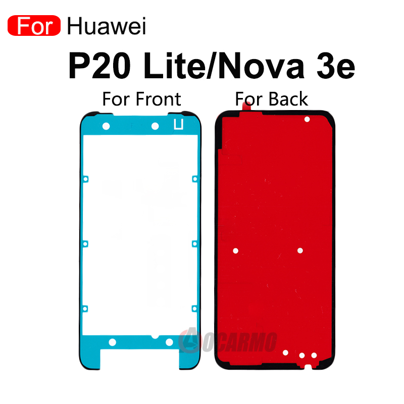 Autocollant impermÃ©able pour Ã©cran LCD avant Huawei P20 Lite / Nova merveilleuse, couverture arriÃ¨re avec colle arina n° 4