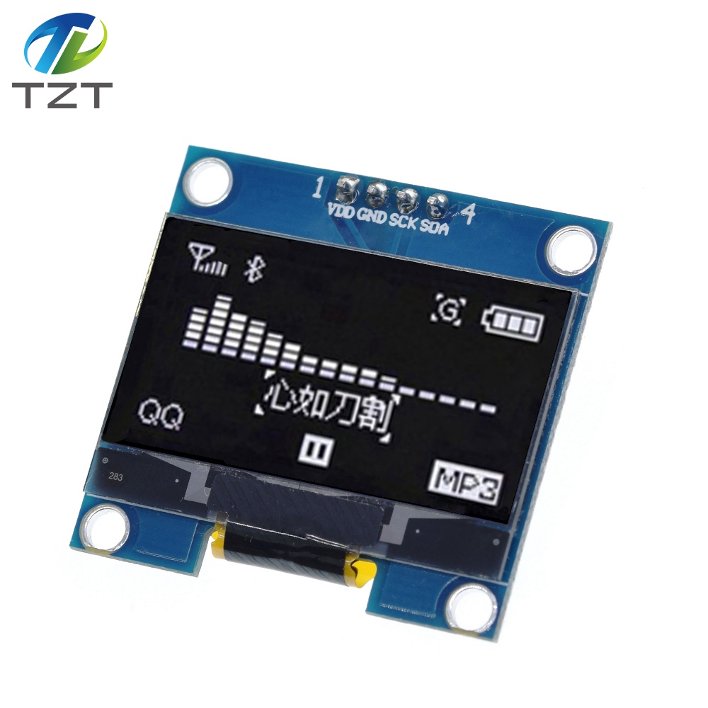 Ã‰cran OLED LCD LED pour Ardu37, kit de bricolage, technologie IIC I2C Ã©ventuelles I, communication, document blanc, 1.3 pouces, OLED X64, 1.3 n° 1