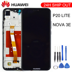 Ensemble Ã©cran tactile LCD de remplacement, 5.84 pouces, avec chÃ¢ssis, pour Huawei P20 Lite Nova 3E small picture n° 1