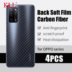 Film arriÃ¨re en fibre de carbone pour Oppo, film de protection, pas de verre, Reno 6 6z 5 4 3 2 2z 2f A52 A72 A54 A74 A5 A9 Find Bery Pro, 4 piÃ¨ces