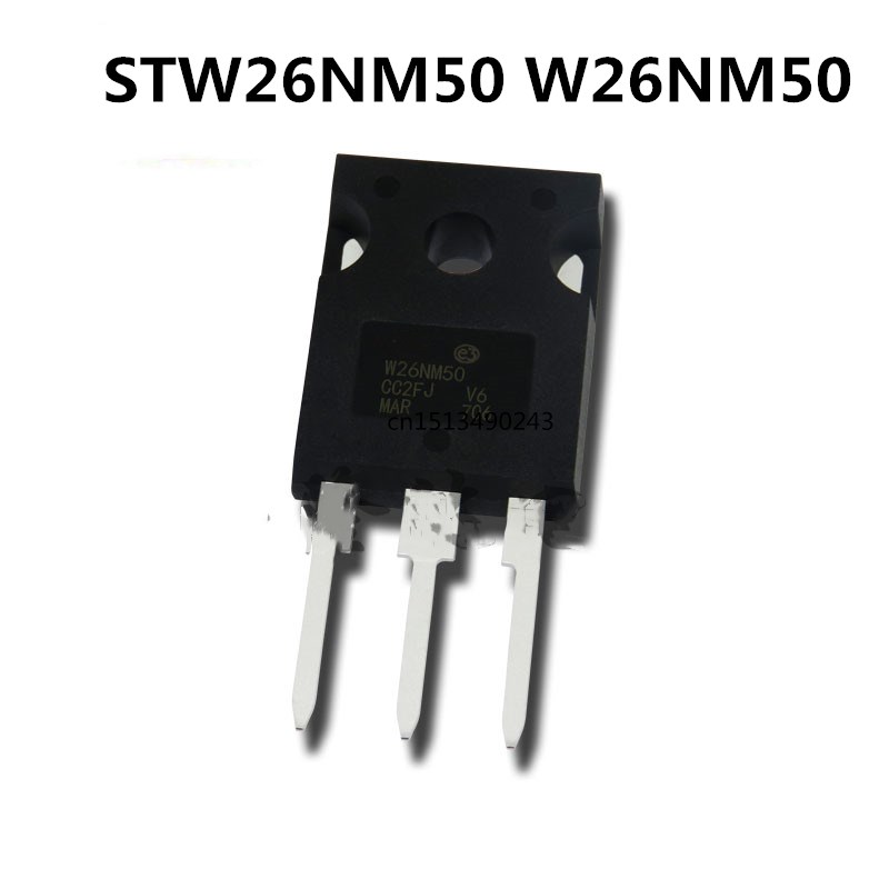 5 piÃ¨ces originales neuves, W26NM50 TO-247 500V 26A n° 1