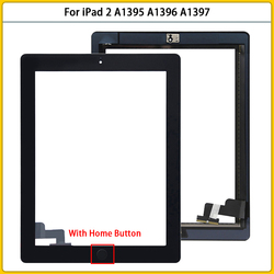 Pour iPad 2 A1395 A1396 A1397 Ã‰cran Tactile Digitizer Capteur Pour iPad 2 Ã‰cran Tactile LCD Avant En Verre ExtÃ©rieur Bouton Remplacer