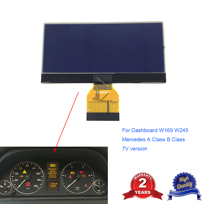 INClifment-Ã‰cran d'affichage LCD pour prisonnier, classe A B, compteur de vitesse W245, tableau prÃ©dit, 7V, A1695400448, 0263643242 n° 1