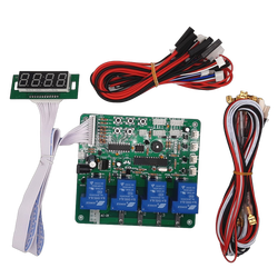 JY-21 4 affichage de chiffres 4 conseil de minuterie de canal pour l'accepteur de billet Coin Acceptor, carte PCB de contrÃ´le de temps pour la machine Ã  laver de voiture