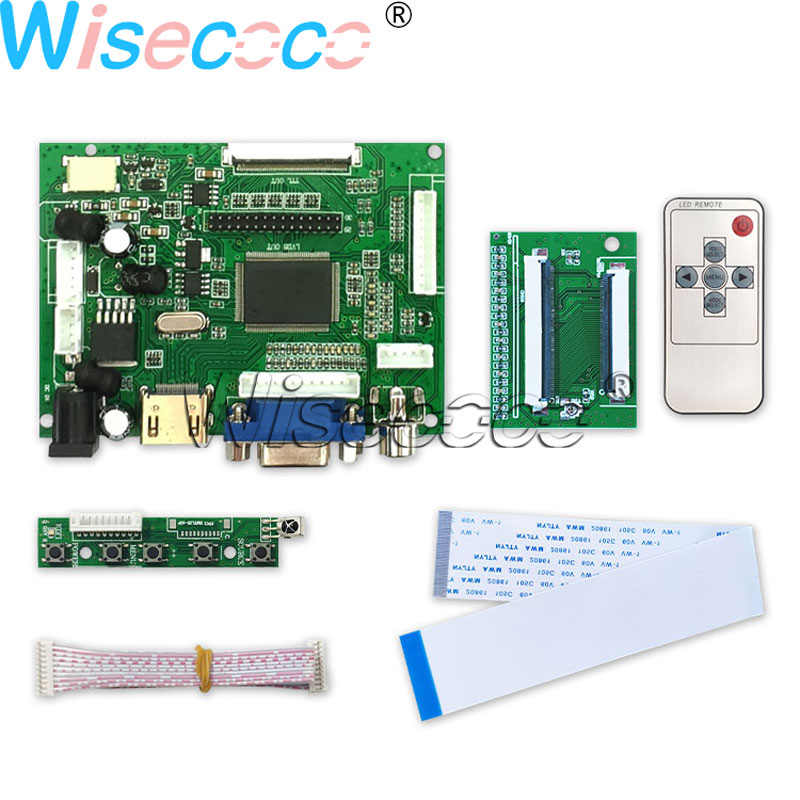 Ã‰cran d'affichage LCD TFT, 7 pouces, A070VW04, V0, LCM, 800x480, 60 broches, FPC, VGA, TTL, carte contrÃ´leur compatible HDMI, contaminants, echeads n° 5