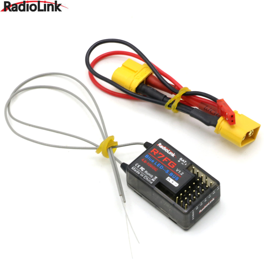 Radiolink-Ã‰metteur et rÃ©cepteur RC Ã  4 canaux RC4GS V2, R6FG, R7FG, gyroscope 400m, tÃ©lÃ©commande pour voiture, bateau, roche, inoler n° 5