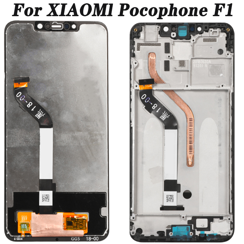 Ensemble Ã©cran tactile LCD avec chÃ¢ssis de remplacement, 6.18 pouces, pour Xiaomi Pocophone F1, 100% original n° 3