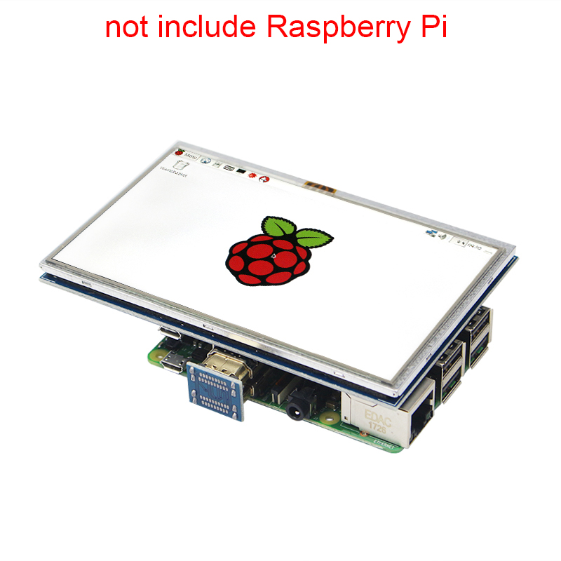 Ã‰cran tactile LCD pour ordinateur portable Raspberry Pi 4 modÃ¨le B, 5 pouces, TFT 800x480, modÃ¨le B +/3B n° 2