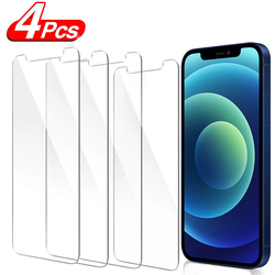 Protecteur d'Ã‰cran en Verre pour iPhone, 4 PiÃ¨ces, 13, 11, 12 Mini, 15, 14 Pro Max, 6S, 7, 8 Plus, Poly XS Max small picture n° 1