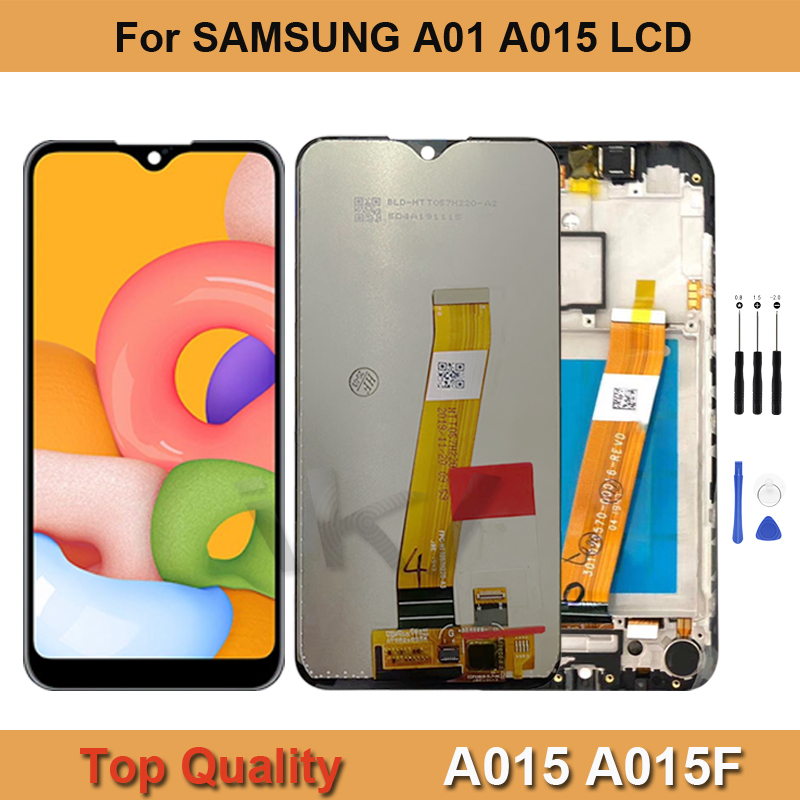 Ensemble Ã©cran tactile LCD de remplacement avec chÃ¢ssis, 5.7 pouces, pour Samsung Galaxy A01 SM-A015, A015F n° 1