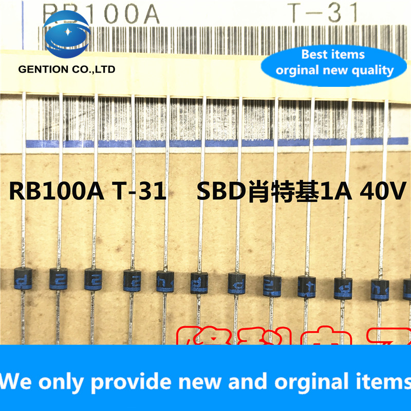 Diode Schottky 1A 40V 100% RB100A, demi-graine bleue importÃ©e, 30 piÃ¨ces, RB100AT-31, original, nouveau, R-1 n° 1