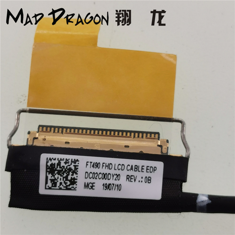 LVDS â€“ cÃ¢ble flexible pour Ã©cran LCD FHD, pour ThinkPad T490 FT490 T495 P43s 01YT382 02HK974 n° 4