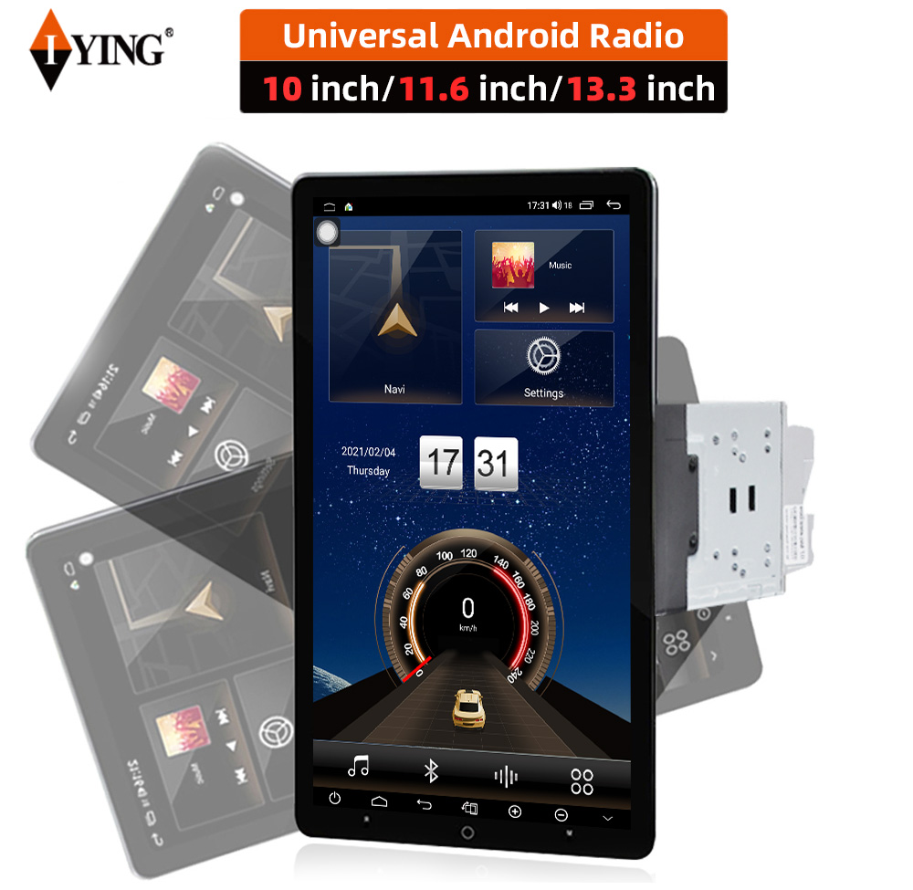 Autoradio Android avec Ã©cran universel, Carplay, lecteur sans fil, Ã©cran rotatif automatique, tout en un, limitation centrale de la voiture n° 1