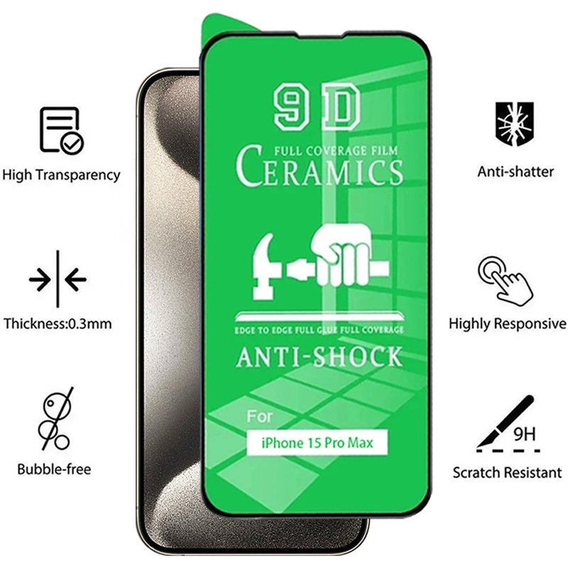 Film en cÃ©ramique souple pour iPhone, protecteur d'Ã©cran pour iPhone 15, 14, 11, 13, 12 Pro Max Plus, 13, 12 Mini, XS Max, Poly X, 8, 7 Plus, SE, 2020, 3 piÃ¨ces n° 3