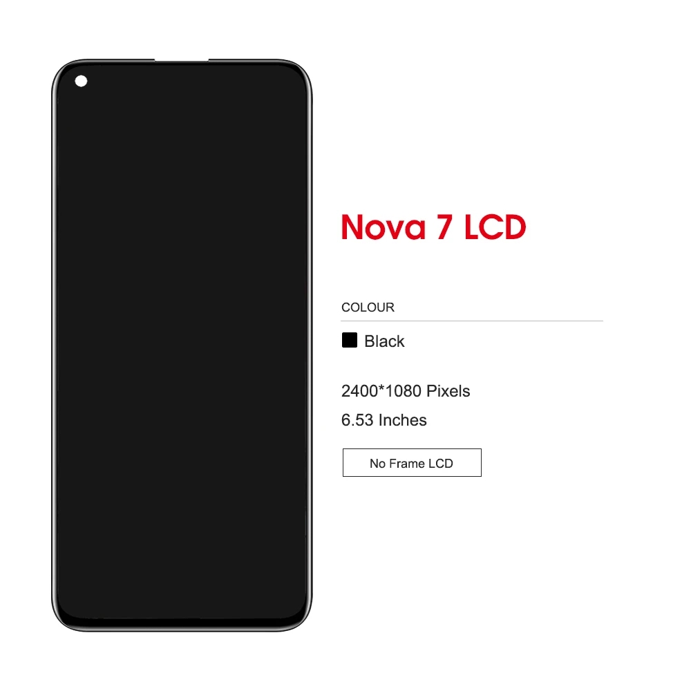 100% TestÃ© Pour Huawei Nova 7 5G TFT Affichage Pour Honor 30 BMH-AN10 LCD Ã‰cran Tactile Digitizer AssemblÃ©e Nova7 JEF-NX9 JEF-AN20 LCD n° 2