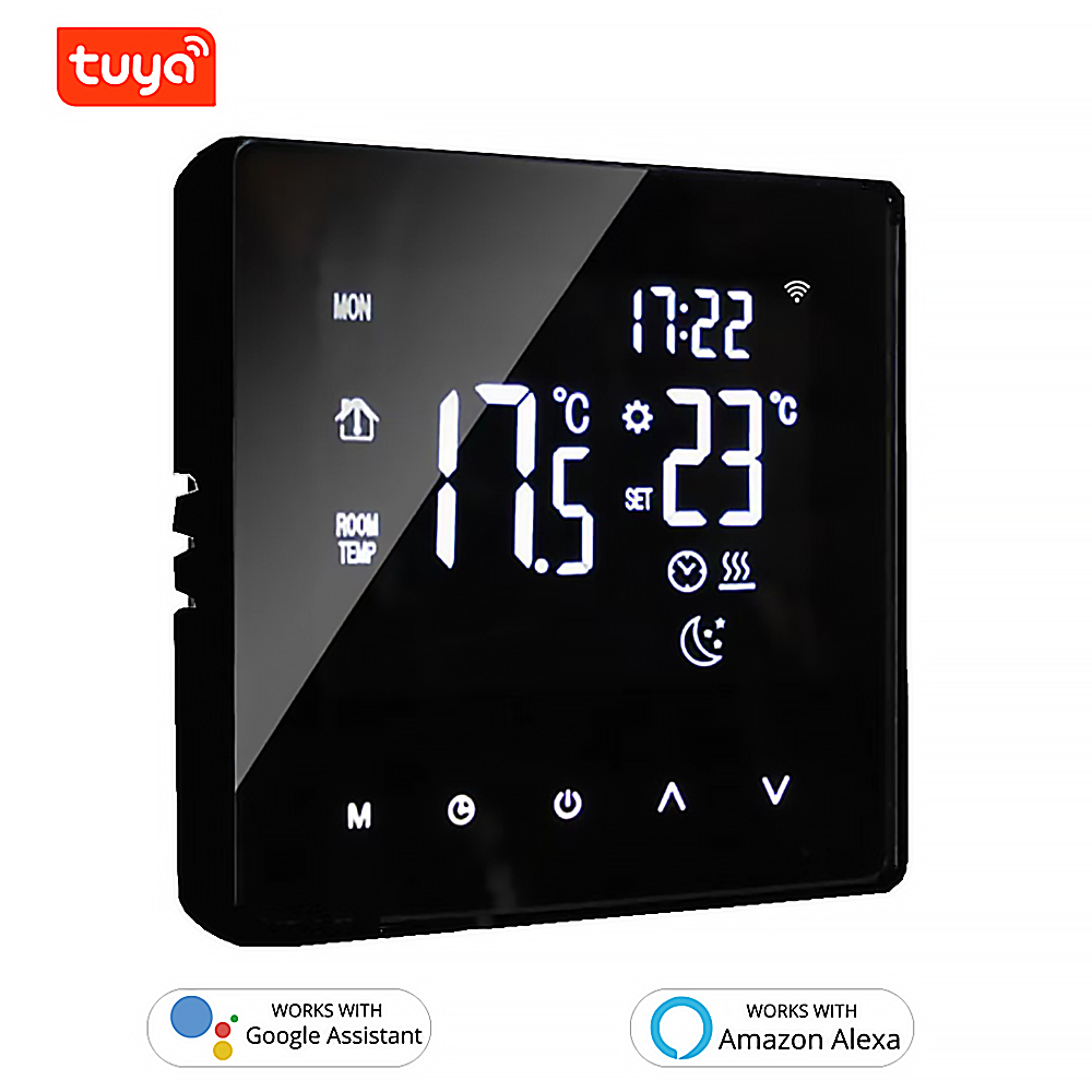 Tuya â€“ Thermostat intelligent WiFi, Ã©cran tactile LCD, pour l'eau, chauffage Ã©lectrique au sol, chaudiÃ¨re Ã  gaz, fonctionne avec Alexa Google n° 2