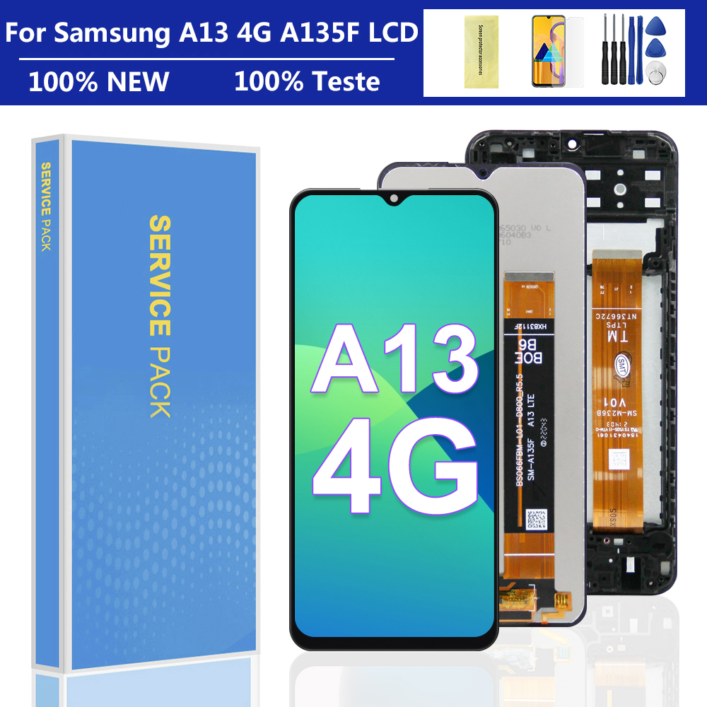 6.5 Nouveau Original Pour Samsung Galaxy A13 4G LCD Ã‰cran Tactile Digitizer Pour Samsung A13 persÃ©vÃ©rance A135F A135B SM-A135U1 LCD n° 1