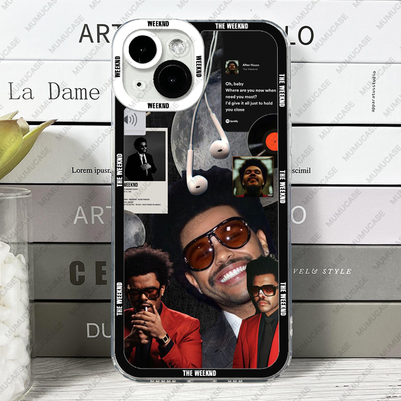 Coque souple pour iPhone, The Weekend, Sticker Art, 14, 13, 12, 11 Pro Max, Mini XS, X, Poly SE, 7, 8 Plus n° 3