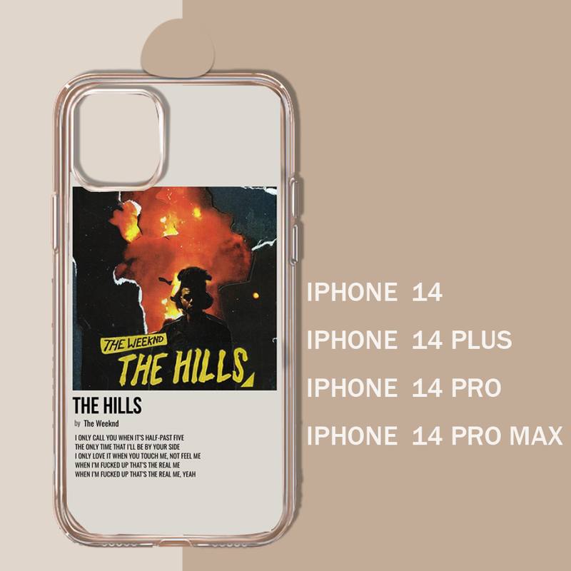 The Weeknd-Coque de tÃ©lÃ©phone transparente et souple pour iPhone, affiche minimaliste, 11, 13, 12, 14, X, XS, XR Pro Max, Mini Plus n° 6