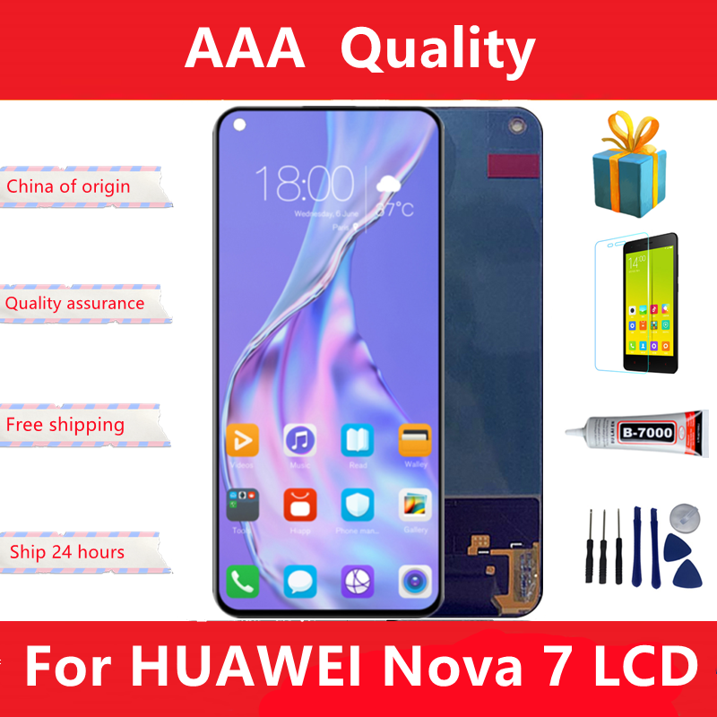 Ensemble Ã©cran tactile Lcd, 6.53 pouces, pour Huawei Nova 7 Nova7 Honor 30 Honor 30, Original n° 1