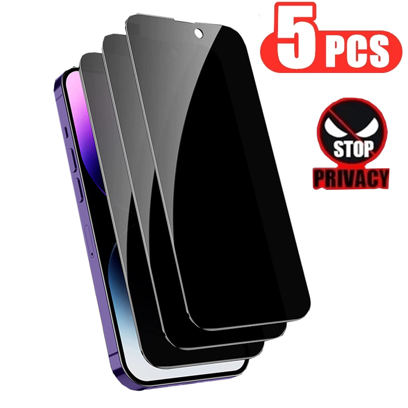 Protecteur d'Ã©cran anti-espion pour Apple, verre guatÃ©maltÃ¨que, film de confidentialitÃ©, iPhone 15, 14, 11 Pro, XS Max, X, 13, 12 Mini, Poly, 8 Plus, SE, 2022, 1 Ã  5 piÃ¨ces n° 1