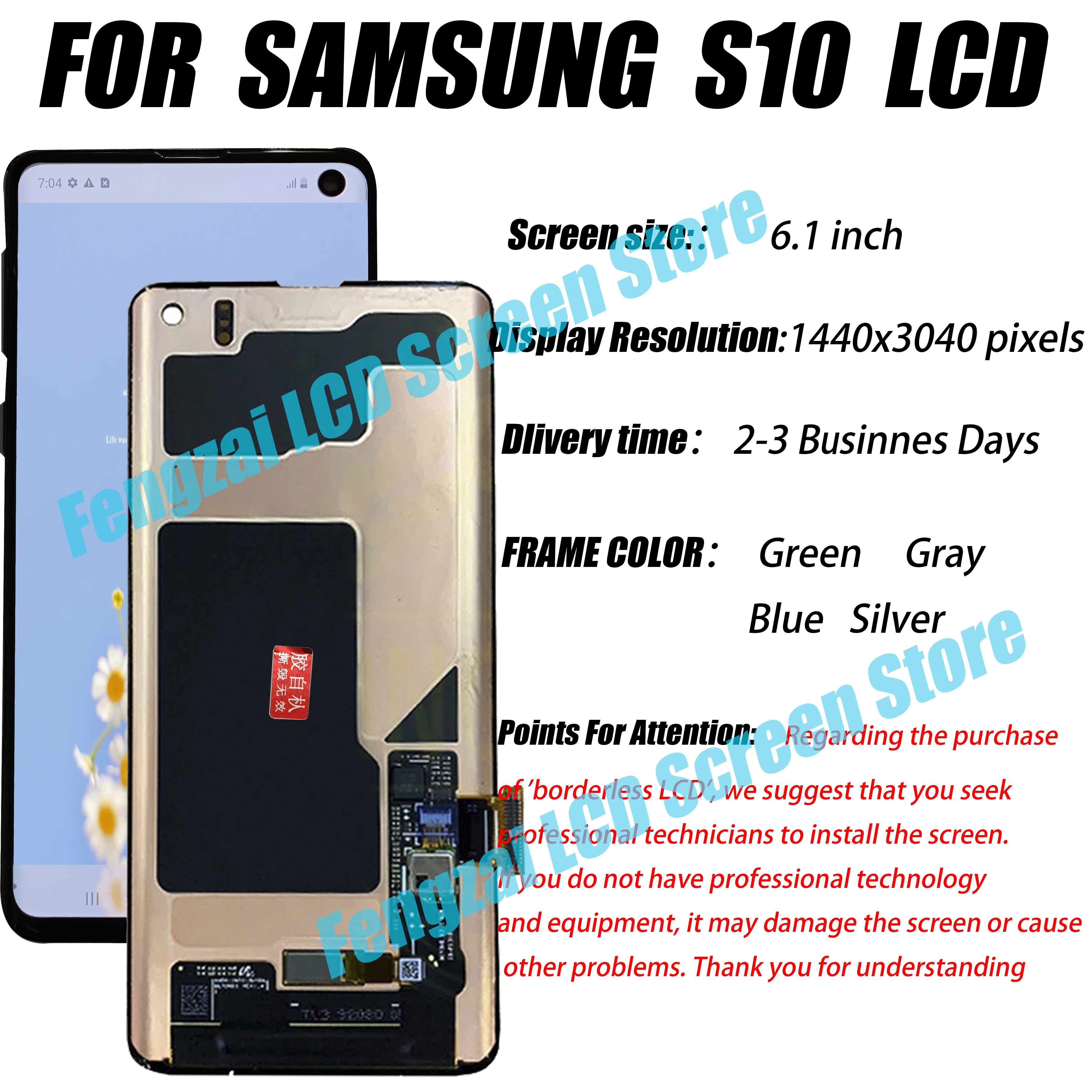 Ã‰cran tactile d'origine 6.1 AMOLED de remplacement + coque arriÃ¨re, pour SAMSUNG Galaxy S10 G973F/DS G973U G973 SM-G973 n° 2