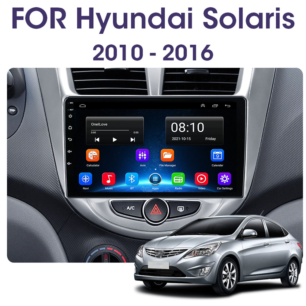 Lecteur vidÃ©o multimÃ©dia Android 10 pour Hyundai Soladditif 1, autoradio, navigation GPS, systÃ¨me stÃ©rÃ©o, Carplay, DSP, 2Din, 2010-2016 n° 2