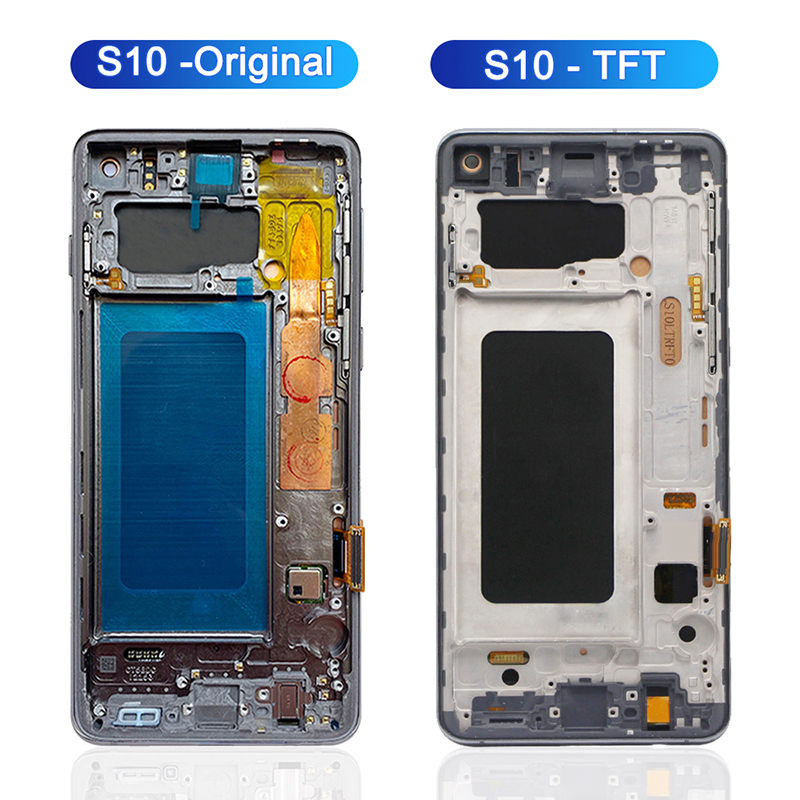 Ã‰cran tactile LCD avec cadre pour Samsung Galaxy S10, piÃ¨ces de panneau de HÃ©bergements eur, original, nouveau, G973F, G973A, G973U, G973F, DS n° 3