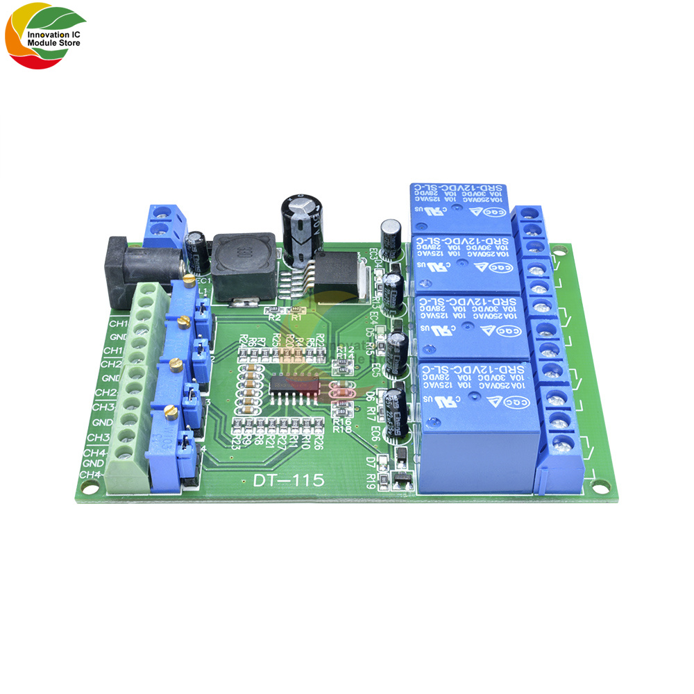 Ziqqucu-Armer de tension Ã  4 canaux, DC 12 V, 24V, Stable LM393, Tech n° 4