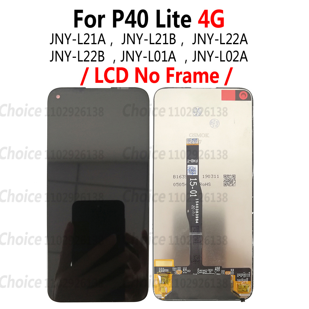 6.5  LCD avec cadre pour Huawei P40 lite 5G CDY-NX9A Ã©cran d'affichage Ã©cran tactile numÃ©riseur assemblÃ©e remplacement P40lite 5g affichage n° 2